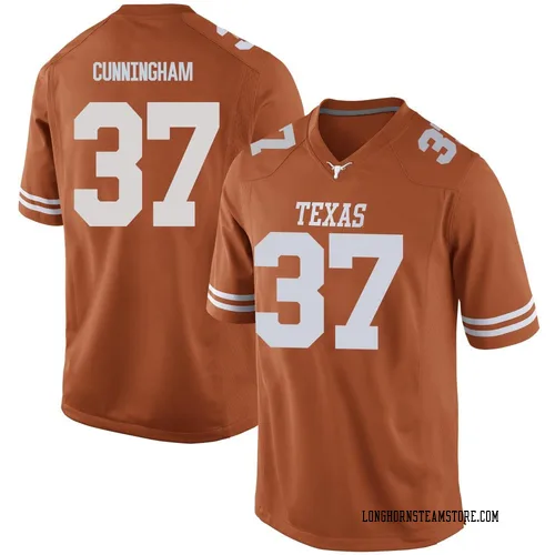 Men's Nike Jonathan Cunningham Texas Longhorns Game Orange Mens Football College Jersey