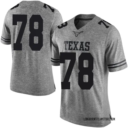 Men's Nike Jordan Coleman Texas Longhorns Limited Gray Mens Football College Jersey