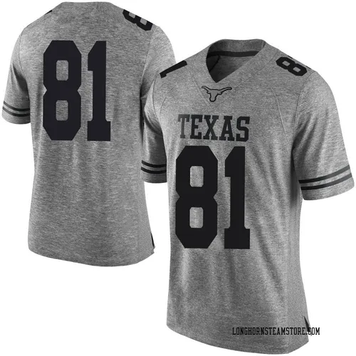 Men's Nike Juan Davis Texas Longhorns Limited Gray Mens Football College Jersey
