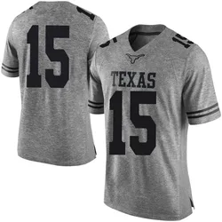 Men's Nike Justus Terry Texas Longhorns Limited Gray Mens Football College Jersey