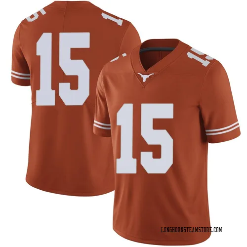 Men's Nike Justus Terry Texas Longhorns Limited Orange Mens Football College Jersey