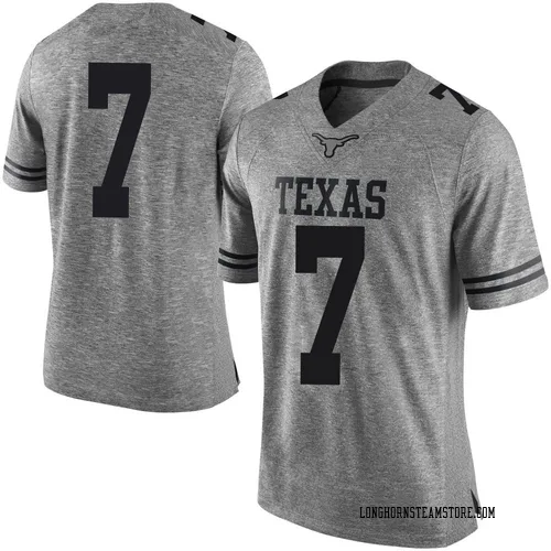 Men's Nike Kaliq Lockett Texas Longhorns Limited Gray Mens Football College Jersey