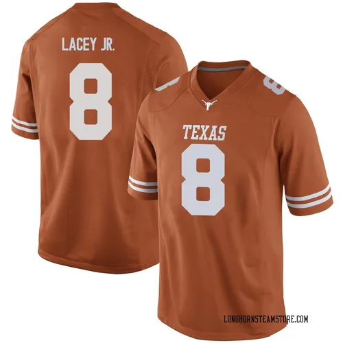 Men's Nike Karle Lacey Jr. Texas Longhorns Game Orange Mens Football College Jersey