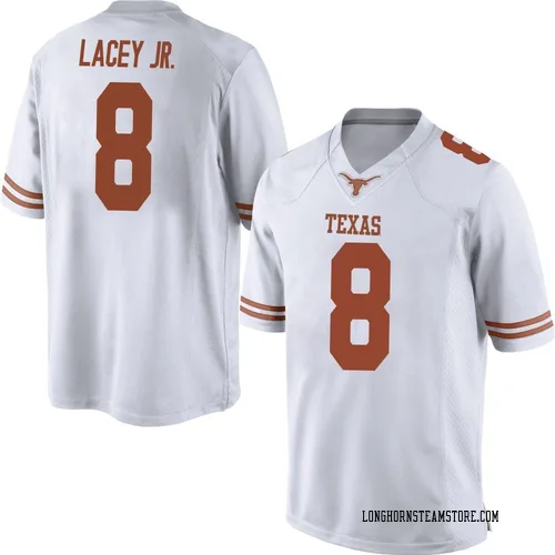 Men's Nike Karle Lacey Jr. Texas Longhorns Game White Mens Football College Jersey