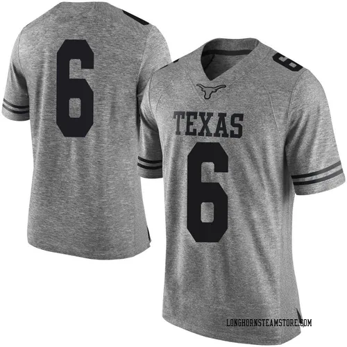 Men's Nike Kobe Black Texas Longhorns Limited Black Mens Gray Football College Jersey