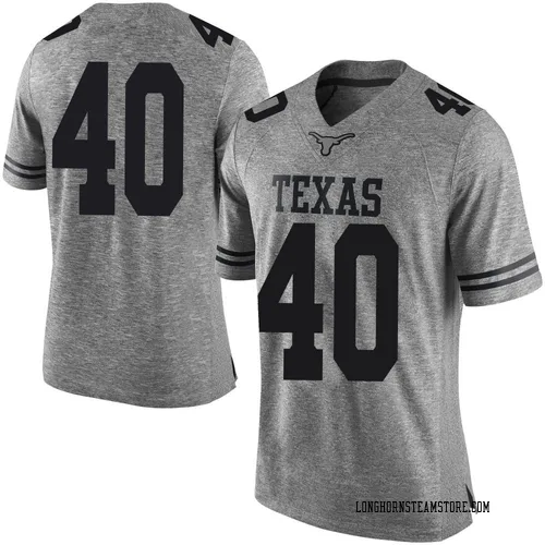 Men's Nike Lance Jackson Texas Longhorns Limited Gray Mens Football College Jersey