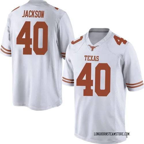 Men's Nike Lance Jackson Texas Longhorns Replica White Mens Football College Jersey