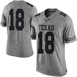 Men's Nike Liona Lefau Texas Longhorns Limited Gray Mens Football College Jersey