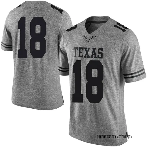 Men's Nike Liona Lefau Texas Longhorns Limited Gray Mens Football College Jersey