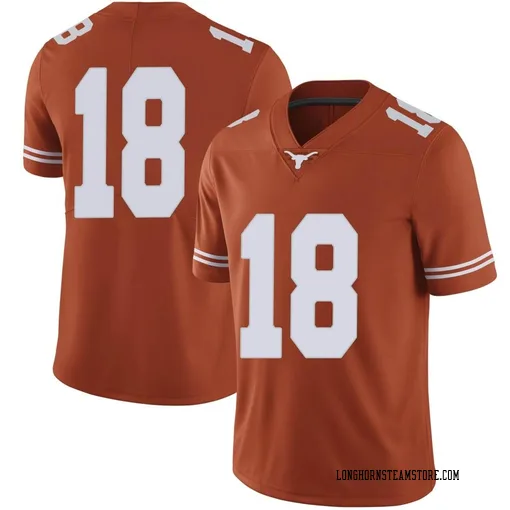 Men's Nike Liona Lefau Texas Longhorns Limited Orange Mens Football College Jersey