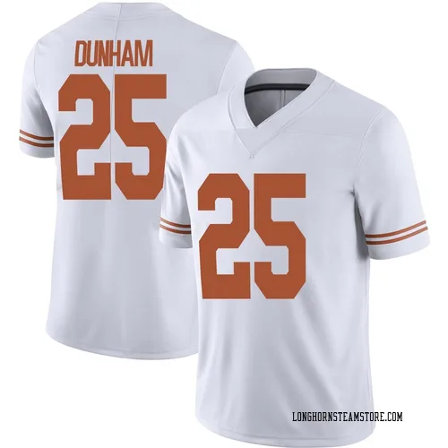 Men's Nike Luke Dunham Texas Longhorns Limited White Alternate Football Jersey