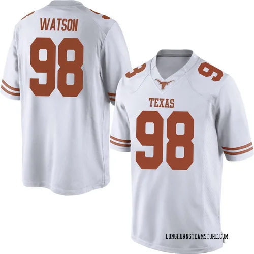 Men's Nike Maraad Watson Texas Longhorns Game White Mens Football College Jersey