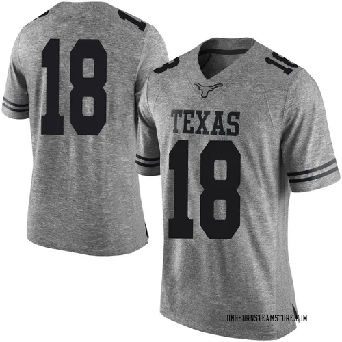 Men's Nike Matthew Caldwell Texas Longhorns Limited Gray Mens Football College Jersey