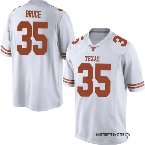 Men's Nike McCoy Bruce Texas Longhorns Game White Mens Football College Jersey