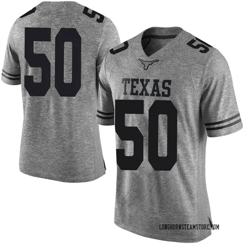Men's Nike Michael Flanagan Texas Longhorns Limited Gray Mens Football College Jersey