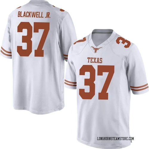 Men's Nike Morice Blackwell Jr. Texas Longhorns Game White Mens Football College Jersey