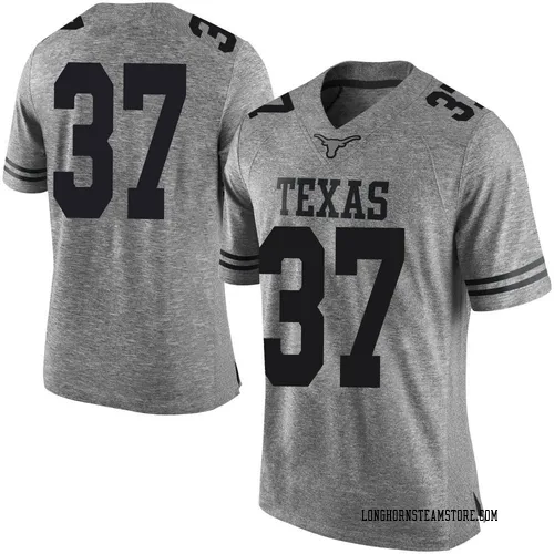 Men's Nike Morice Blackwell Jr. Texas Longhorns Limited Black Mens Gray Football College Jersey