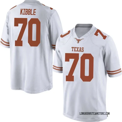 Men's Nike Nate Kibble Texas Longhorns Replica White Mens Football College Jersey