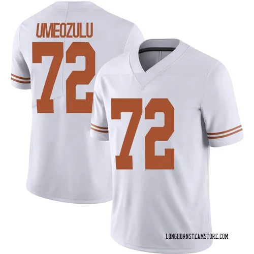 Men's Nike Neto Umeozulu Texas Longhorns Limited White Alternate Football Jersey