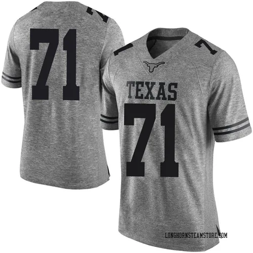 Men's Nike Nick Brooks Texas Longhorns Limited Gray Mens Football College Jersey