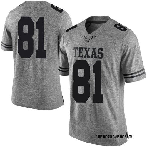 Men's Nike Nick Townsend Texas Longhorns Limited Gray Mens Football College Jersey