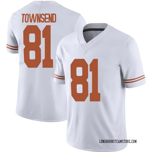Men's Nike Nick Townsend Texas Longhorns Limited White Alternate Football Jersey
