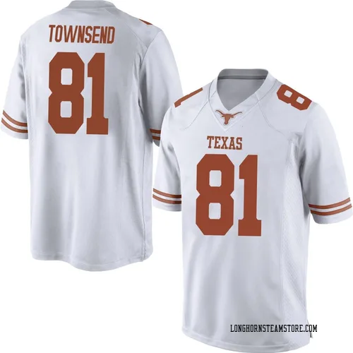 Men's Nike Nick Townsend Texas Longhorns Replica White Mens Football College Jersey