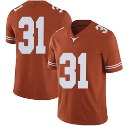 Men's Nike Nik Sanders Texas Longhorns Limited Orange Mens Football College Jersey