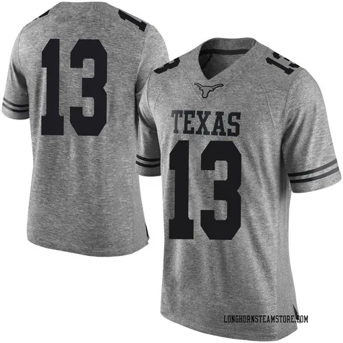 Men's Nike Parker Livingstone Texas Longhorns Limited Gray Mens Football College Jersey