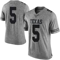 Men's Nike Quintrevion Wisner Texas Longhorns Limited Gray Mens Football College Jersey