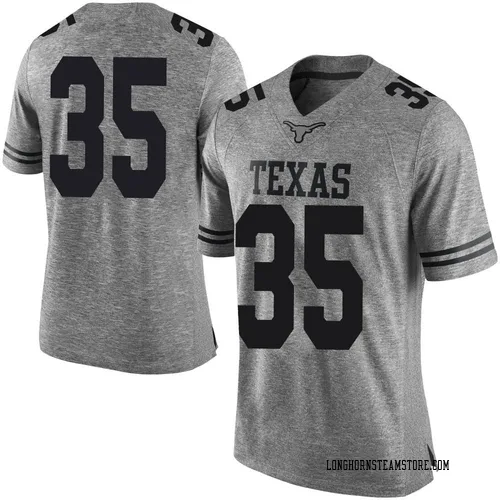 Men's Nike Rett Andersen Texas Longhorns Limited Gray Mens Football College Jersey