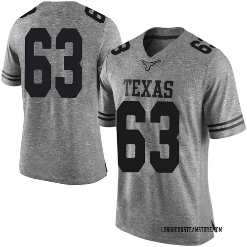 Men's Nike Rick McBroom Texas Longhorns Limited Gray Mens Football College Jersey