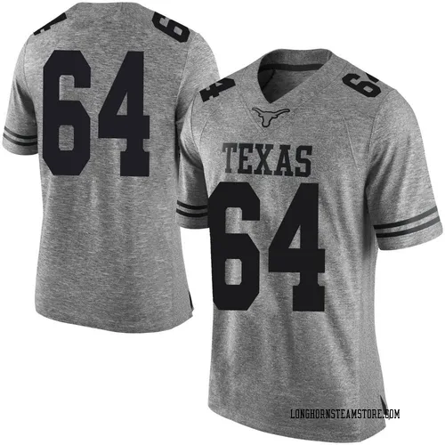 Men's Nike Robert Sweeney Texas Longhorns Limited Gray Mens Football College Jersey