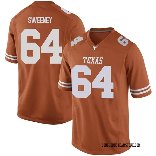Men's Nike Robert Sweeney Texas Longhorns Replica Orange Mens Football College Jersey