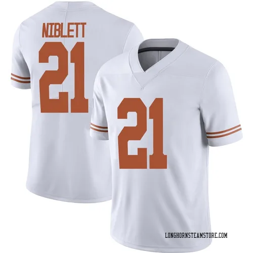 Men's Nike Ryan Niblett Texas Longhorns Limited White Alternate Football Jersey