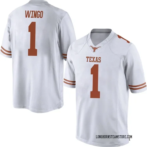 Men's Nike Ryan Wingo Texas Longhorns Replica White Mens Football College Jersey