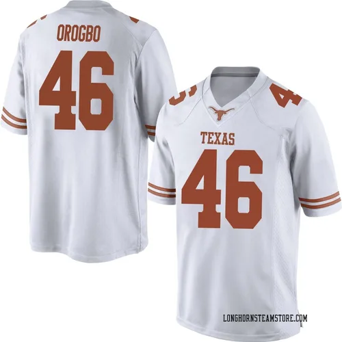 Men's Nike Smith Orogbo Texas Longhorns Game White Mens Football College Jersey