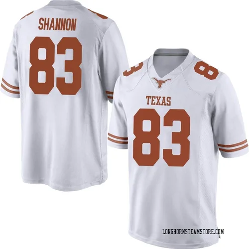 Men's Nike Spencer Shannon Texas Longhorns Replica White Mens Football College Jersey