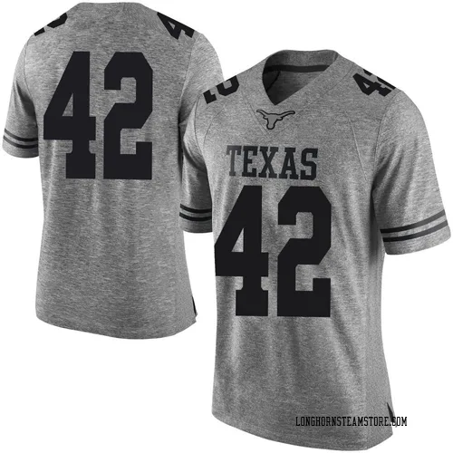 Men's Nike Tate Haver Texas Longhorns Limited Gray Mens Football College Jersey