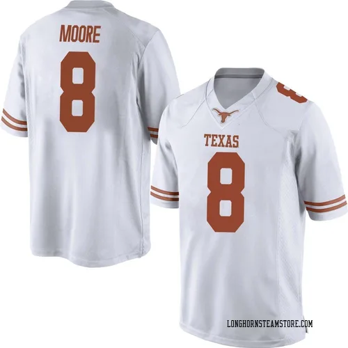Men's Nike Trey Moore Texas Longhorns Replica White Mens Football College Jersey