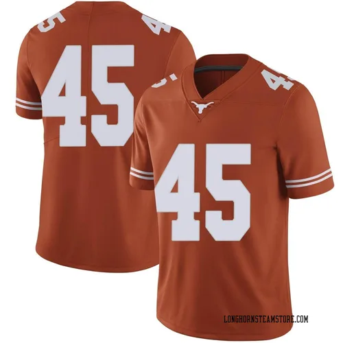 Men's Nike Vernon Broughton Texas Longhorns Limited Orange Mens Football College Jersey