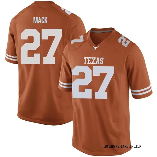 Men's Nike Wardell Mack Texas Longhorns Replica Orange Mens Football College Jersey