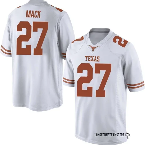 Men's Nike Wardell Mack Texas Longhorns Replica White Mens Football College Jersey
