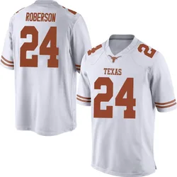 Men's Nike Warren Roberson Texas Longhorns Game White Mens Football College Jersey