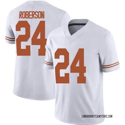 Men's Nike Warren Roberson Texas Longhorns Limited White Alternate Football Jersey