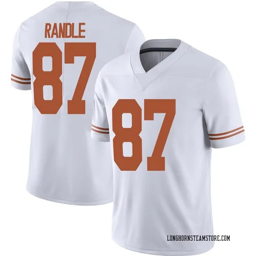 Men's Nike Will Randle Texas Longhorns Limited White Alternate Football Jersey