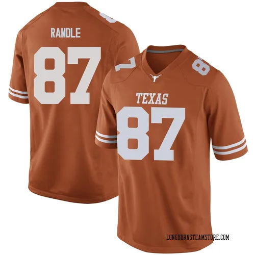 Men's Nike Will Randle Texas Longhorns Replica Orange Mens Football College Jersey