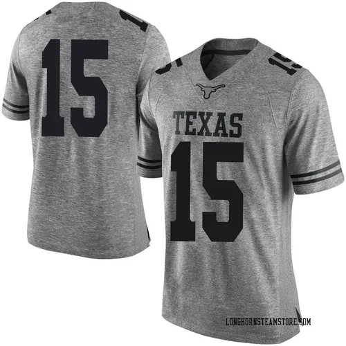 Men's Nike Will Stone Texas Longhorns Limited Gray Mens Football College Jersey