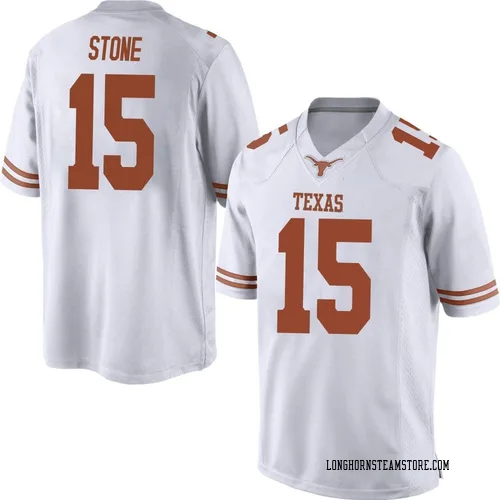Men's Nike Will Stone Texas Longhorns Replica White Mens Football College Jersey