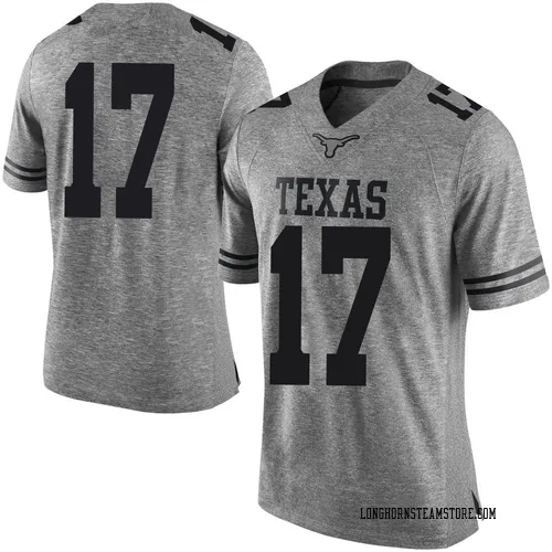 Men's Nike Xavier Filsaime Texas Longhorns Limited Gray Mens Football College Jersey